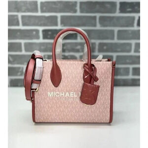 Michael Kors Mirella Small Shopper Top Zip Handbag Crossbody